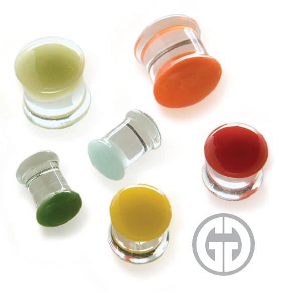 Gorilla Glass Color Front Plugs 1g (7mm)