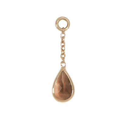 Solid Gold Teardrop Charms by Diablo Organics