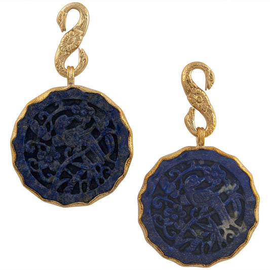 Lapis Disc Dangles by Diablo Organics