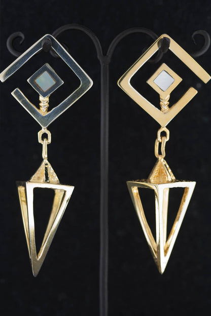 Gold Plated Cage Pointers with Shell – Mother of Pearl