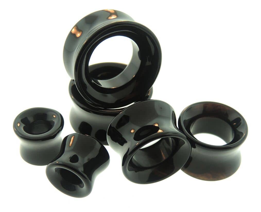 Black Obsidian Eyelets by Diablo Organics