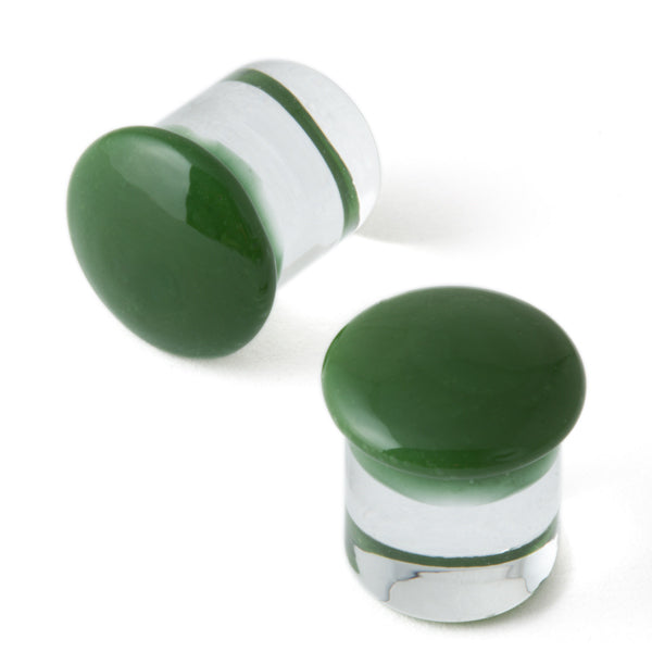 Gorilla Glass Color Front Plugs 7/8" (22mm)