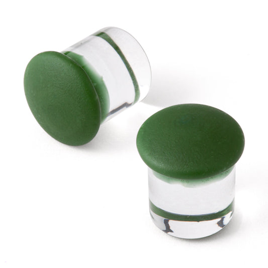 Gorilla Glass Matte Color Front Plugs (Forest)