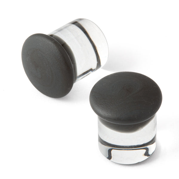 Gorilla Glass Matte Color Front Plugs (Gray)