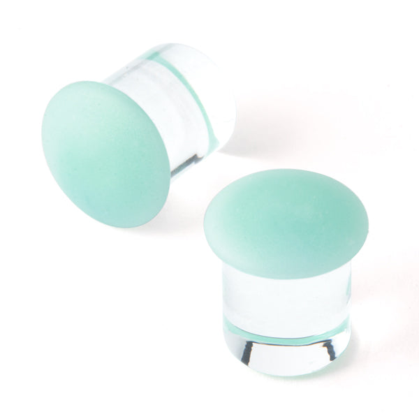 Gorilla Glass Matte Color Front Plugs (Mint)