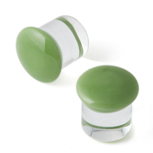 Gorilla Glass Color Front Plugs 2g (6.5mm)