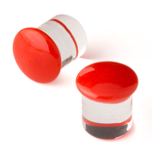 Gorilla Glass Color Front Plugs 24mm