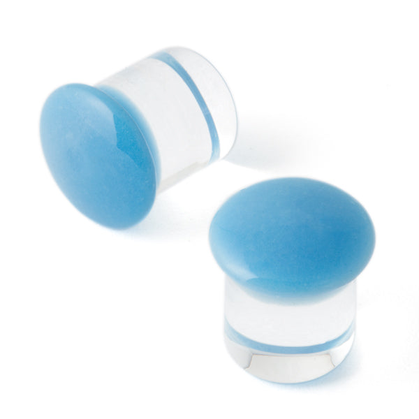 Gorilla Glass Color Front Plugs 10g (2.5mm)