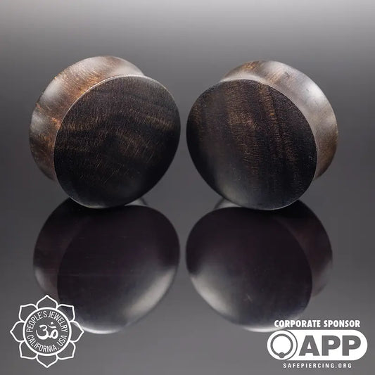 Ebony Wood Plugs by Peoples Jewelry