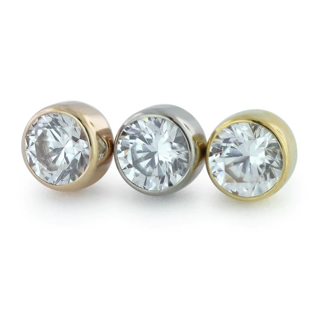 Neometal - Gold Bezel-Set Faceted Gems