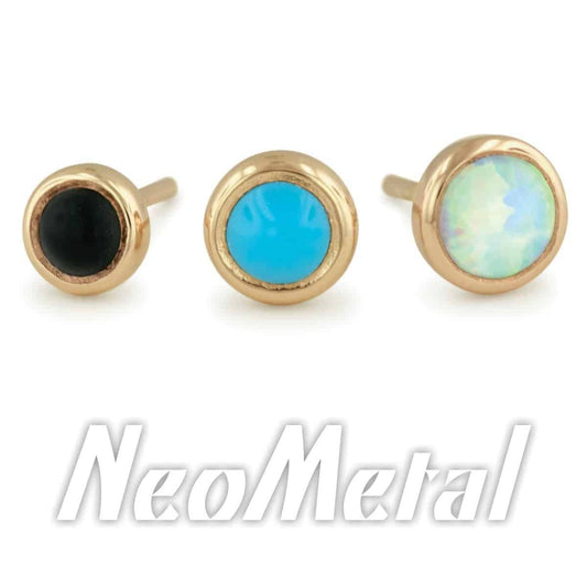 Neometal - Gold Bezel-Set Cabochons