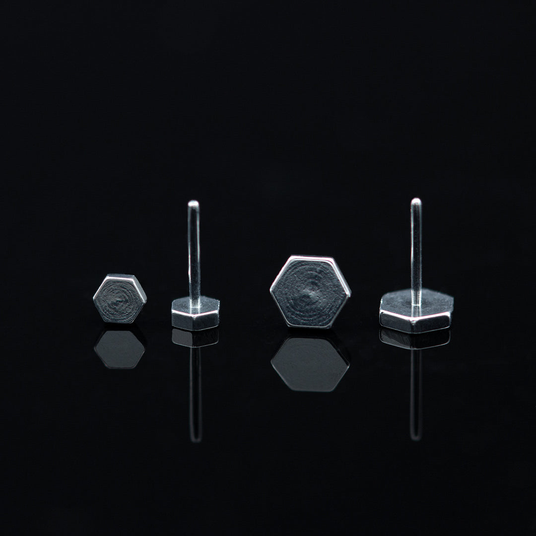 Titanium Threadless Hex ends by Peoples Jewelry