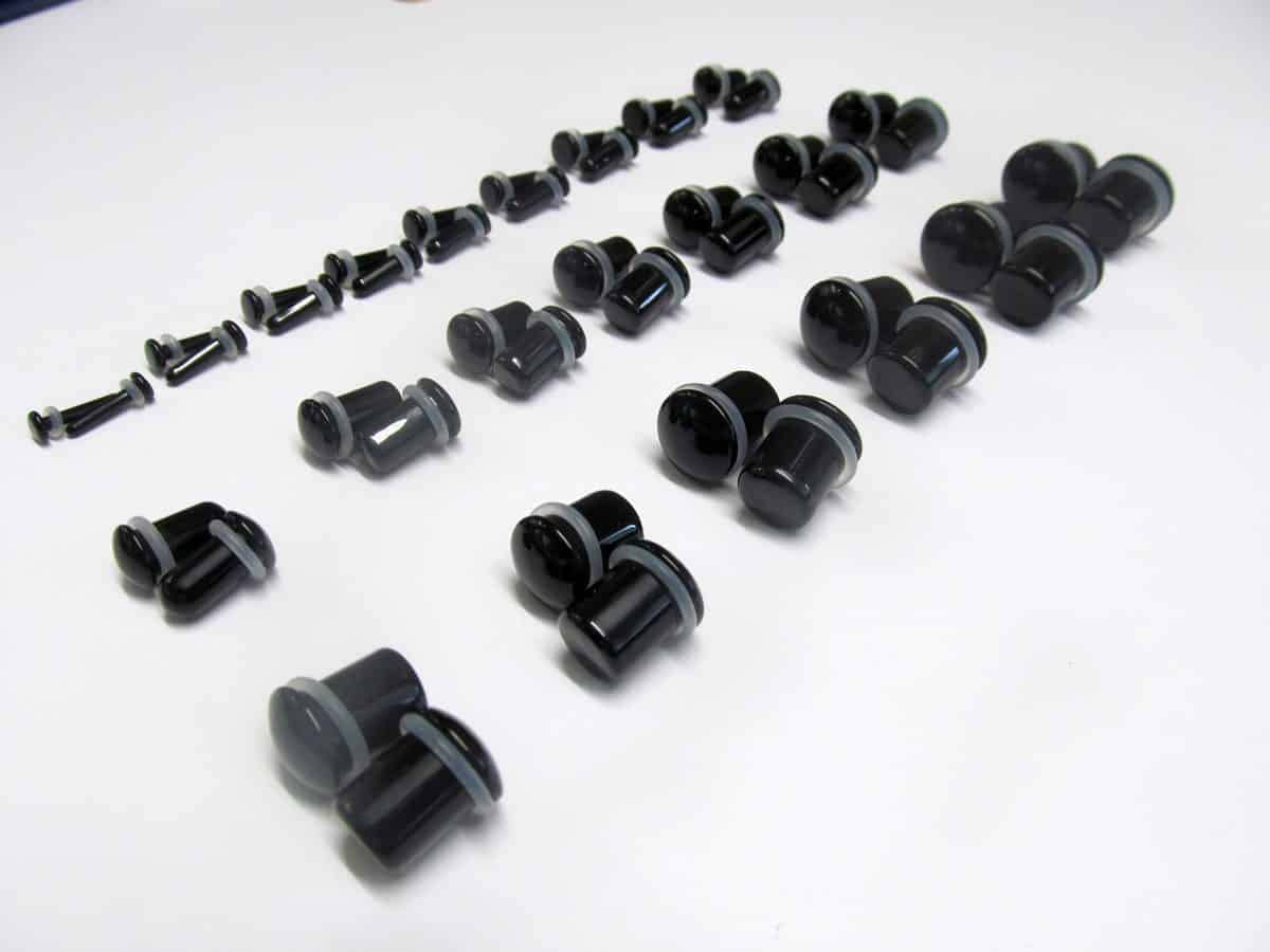 Gorilla Glass Simple Double Flared Plugs