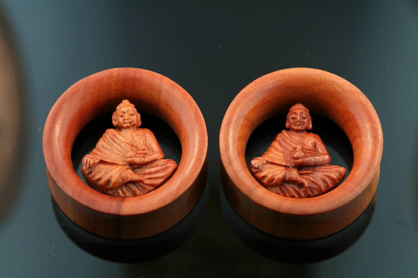 Sawo Wood Buddha Plugs/Eyelets