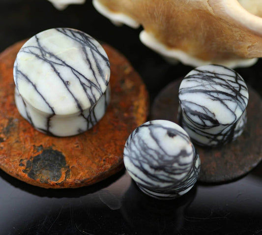 Picasso Jasper Double Round Plugs