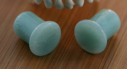 Single Flare Amazonite Plugs