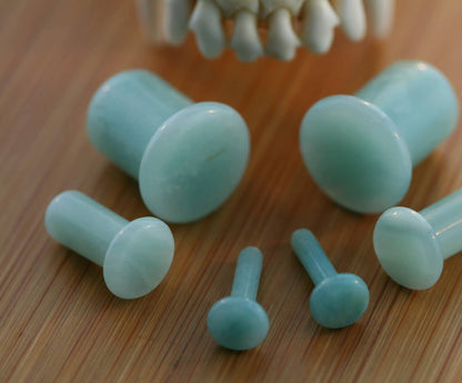 Single Flare Amazonite Plugs