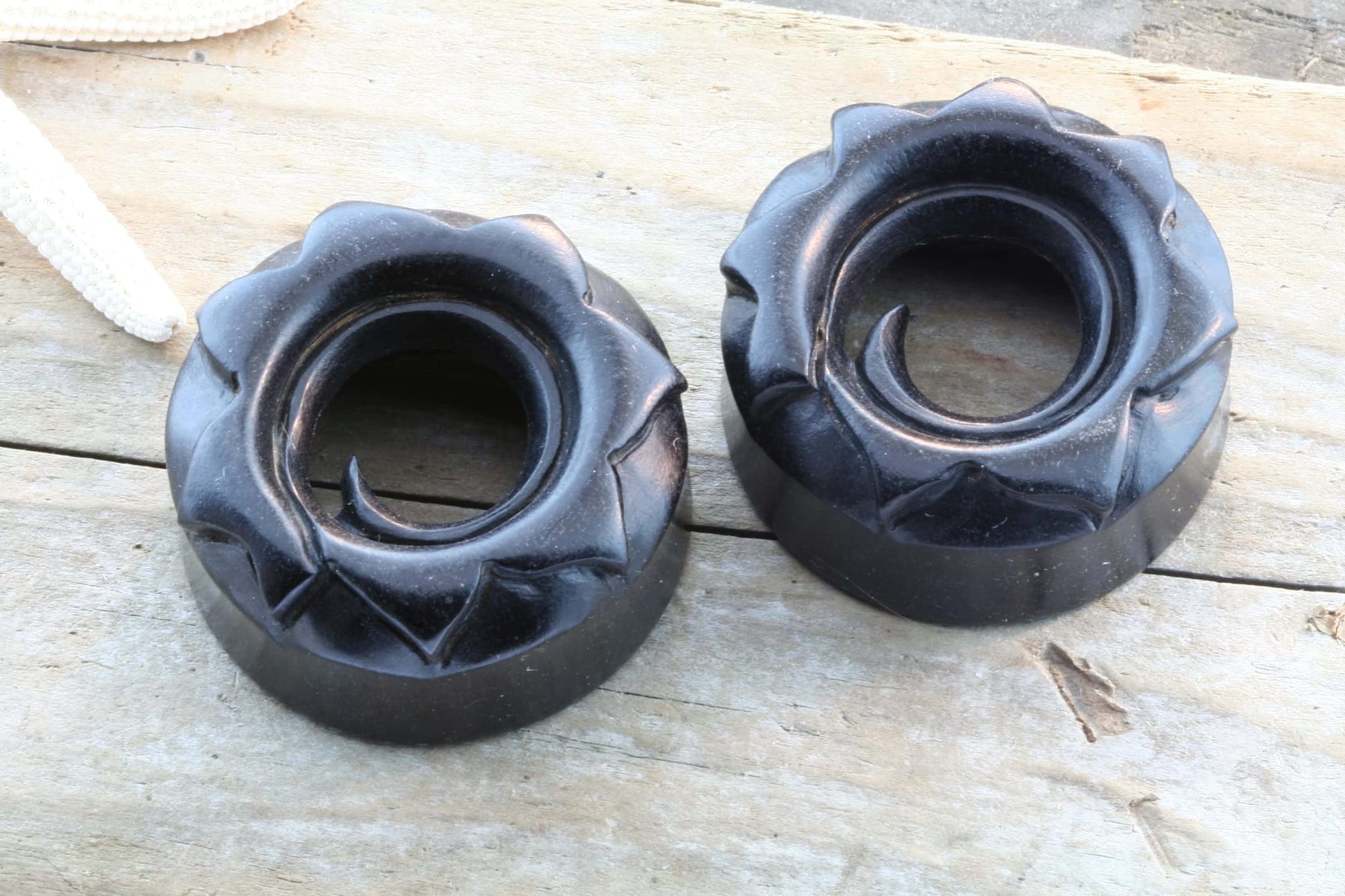 Ebony wood Aztec Eyelets