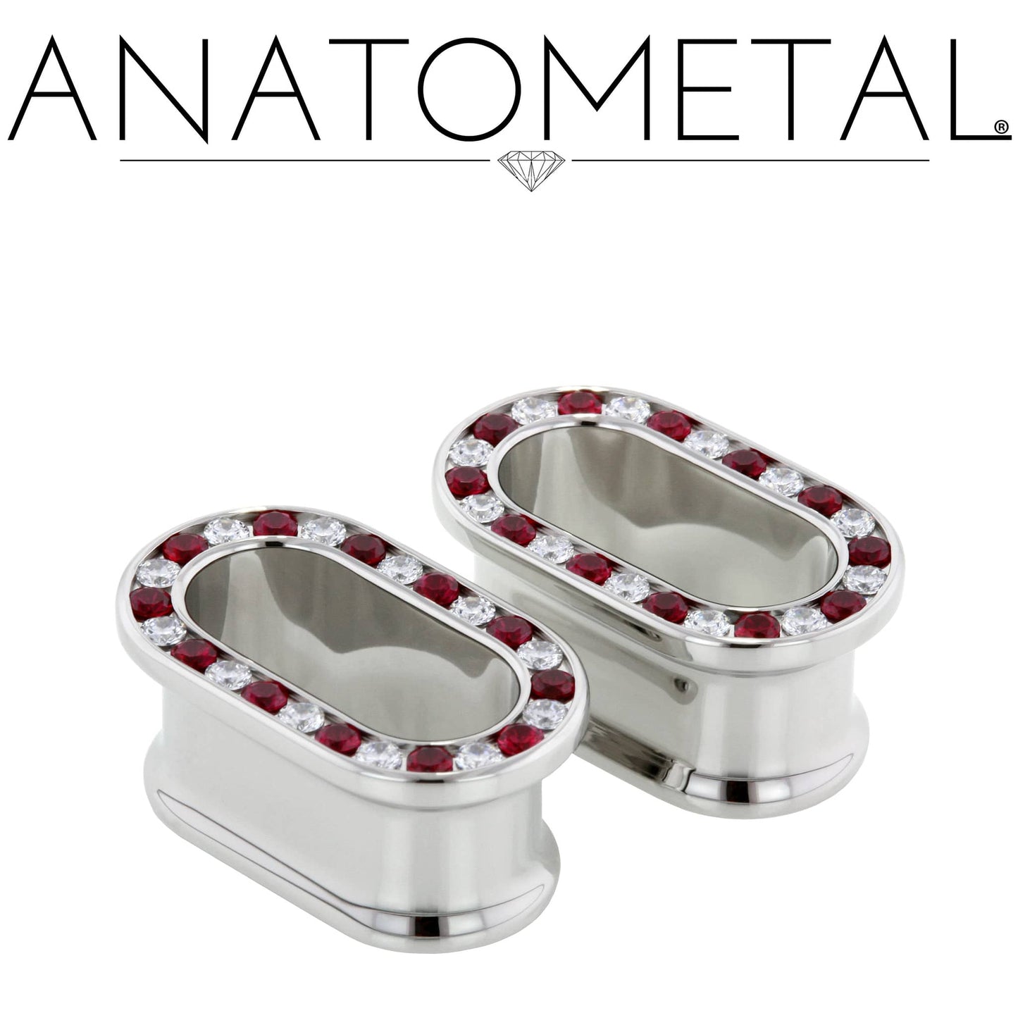 Gemmed Oval Eyelets by Anatometal