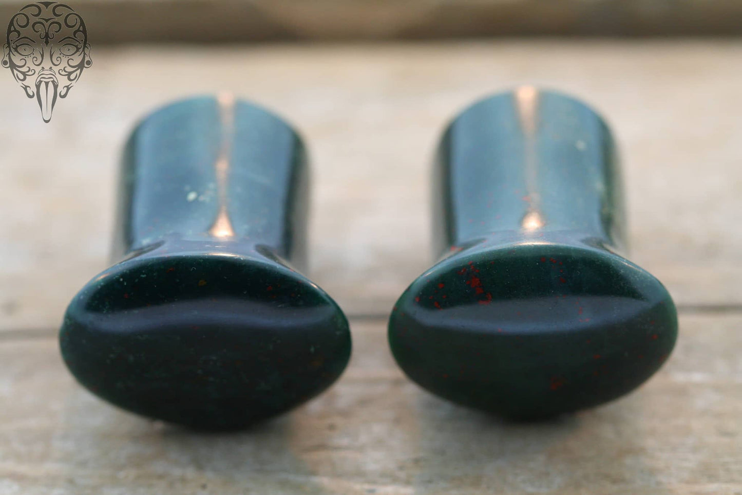 Indian Blood Stone Conch Pegs