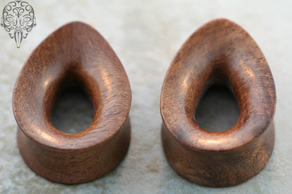 Burl Wood Teardrop Eyelets by Diablo Organics