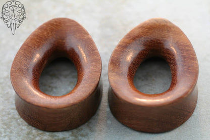 Burl Wood Teardrop Eyelets by Diablo Organics