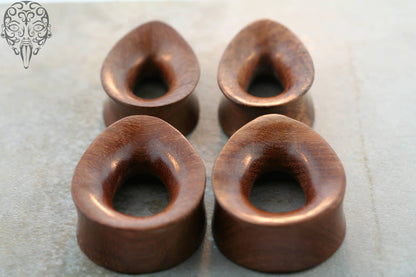 Burl Wood Teardrop Eyelets by Diablo Organics