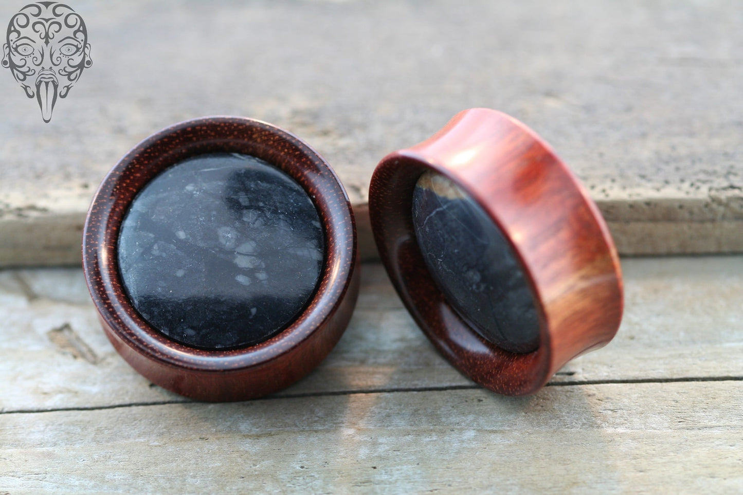 Bloodwood with Picasso Marble Inlay