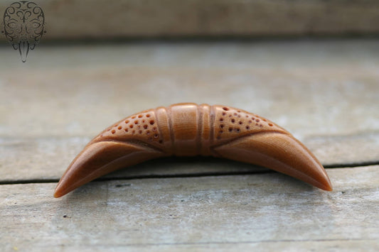 Tagua Nut Carved Septum Tusks by Peoples Jewelry