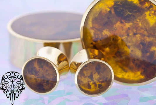 Gold plated Amber plugs