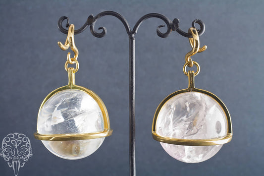 Diablo Brass Crystal Globes