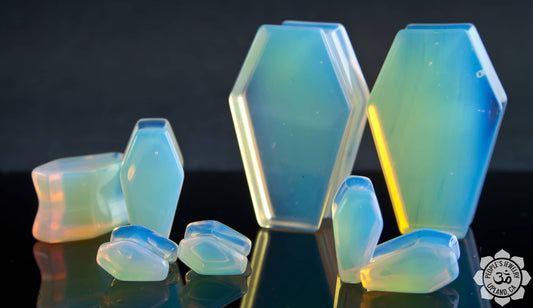 Opalite Stone Coffin Plugs