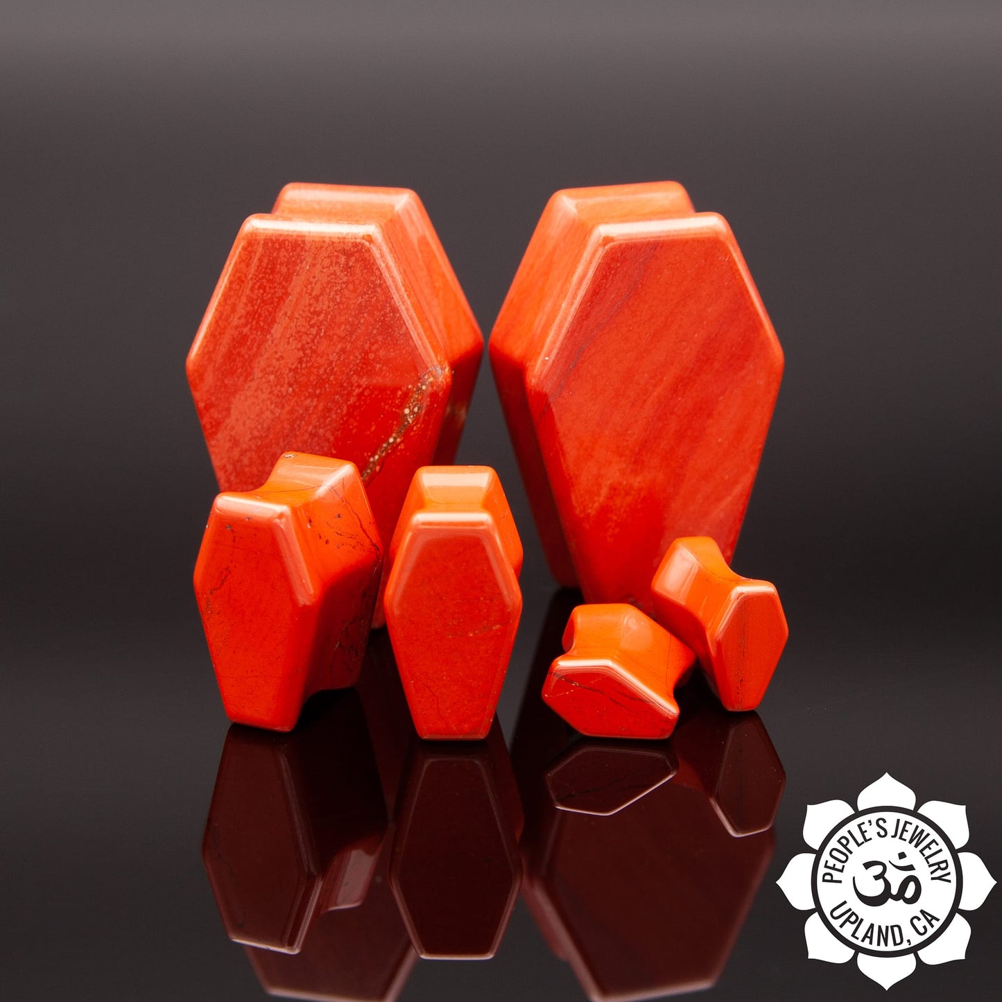 Red Jade Stone Coffins