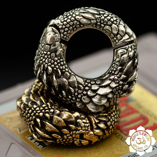 Brass Dragon Scale Clickers by Peoples Jewelry