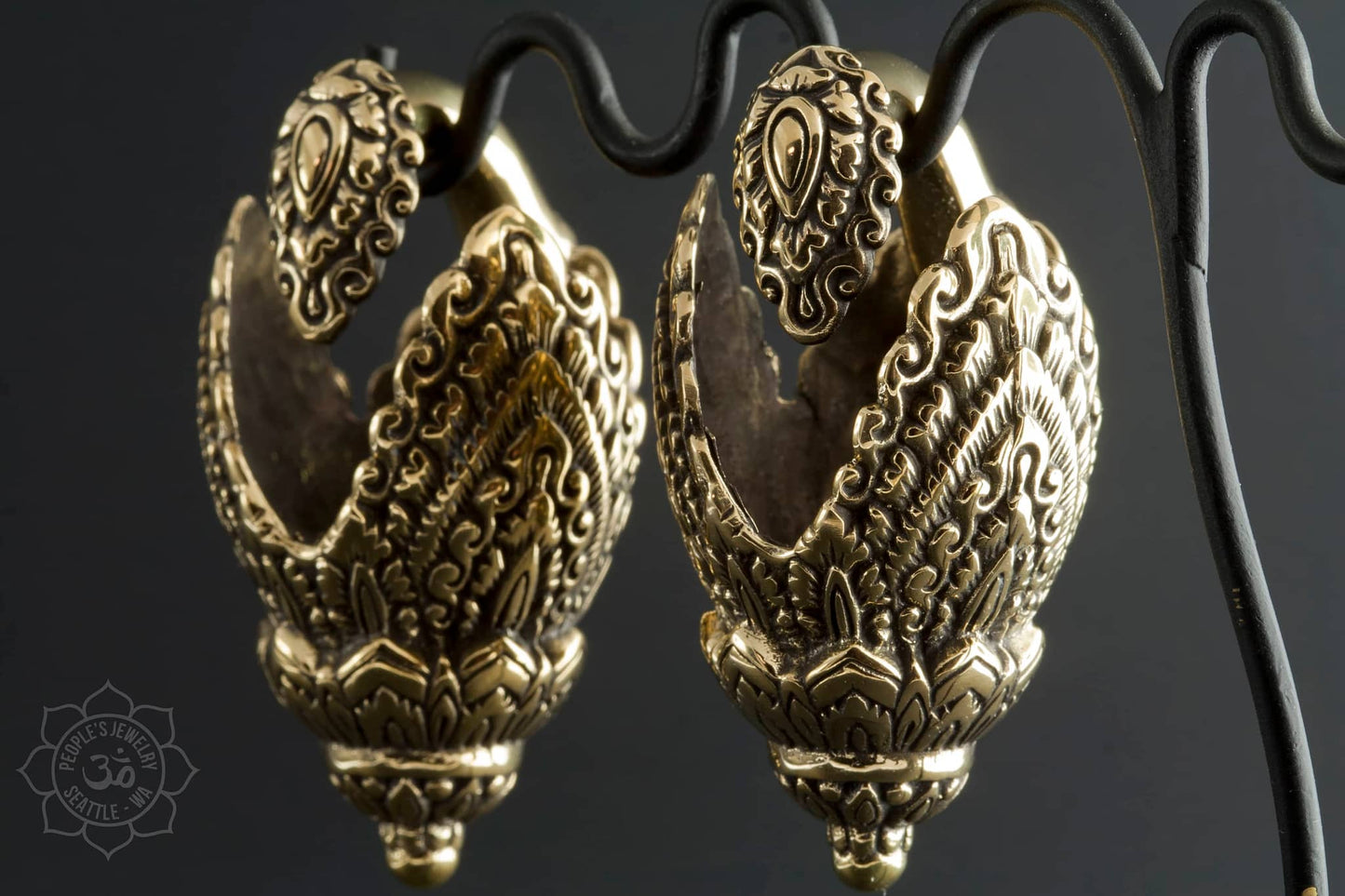 Naga Brass Ear Weights