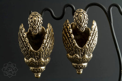 Naga Brass Ear Weights by Peoples Jewelry