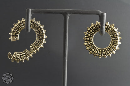 Brass Beaded Wheel Clickers by Peoples Jewelry