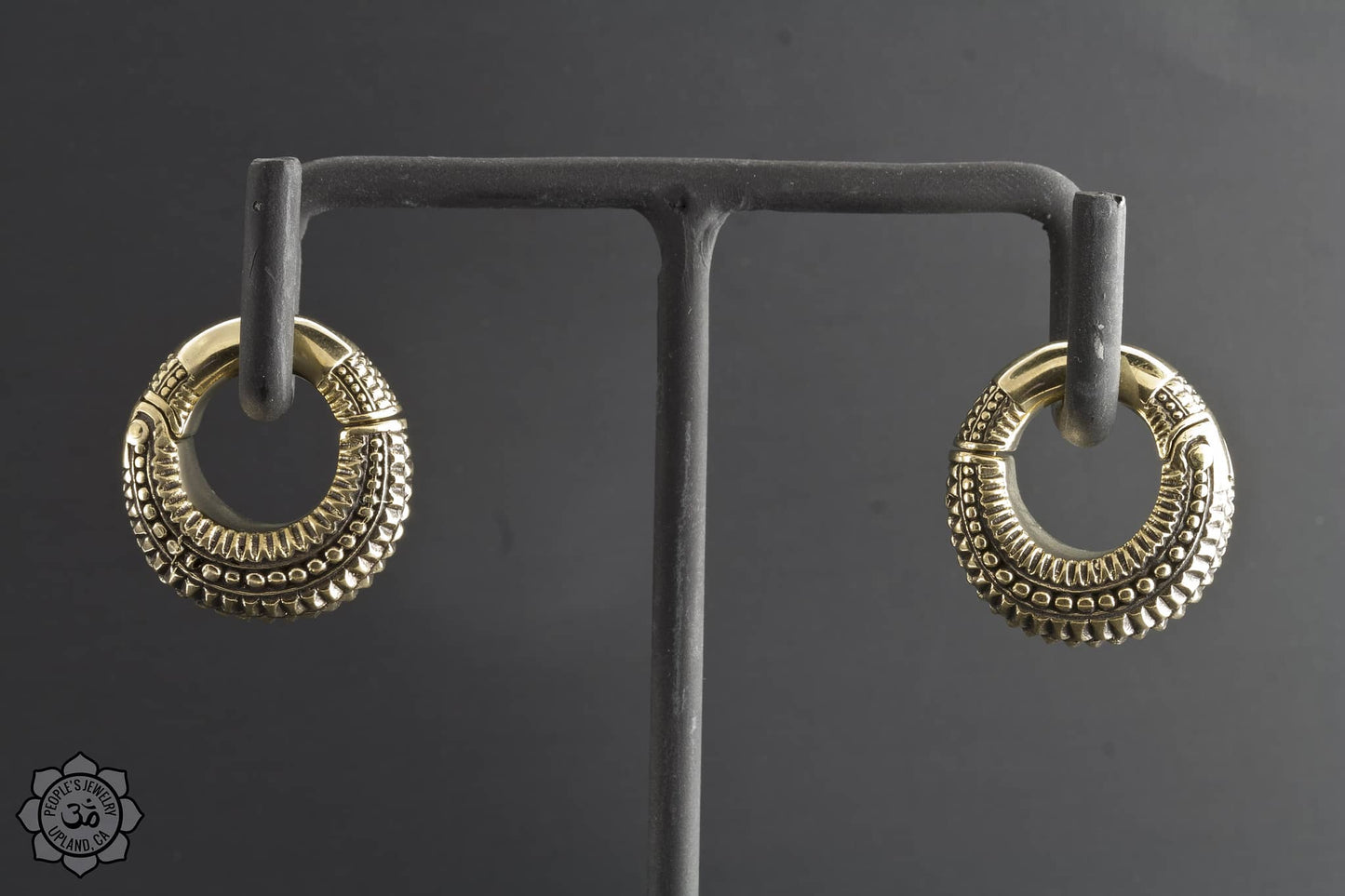 Intricate Brass Beaded Clickers by Peoples Jewelry