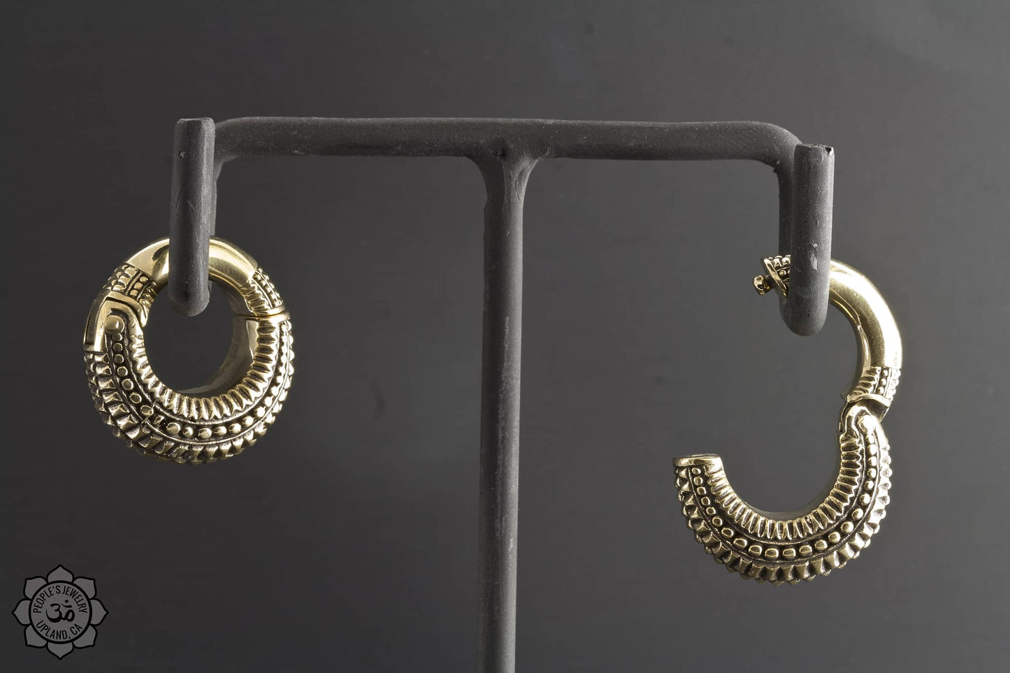 Intricate Brass Beaded Clickers by Peoples Jewelry