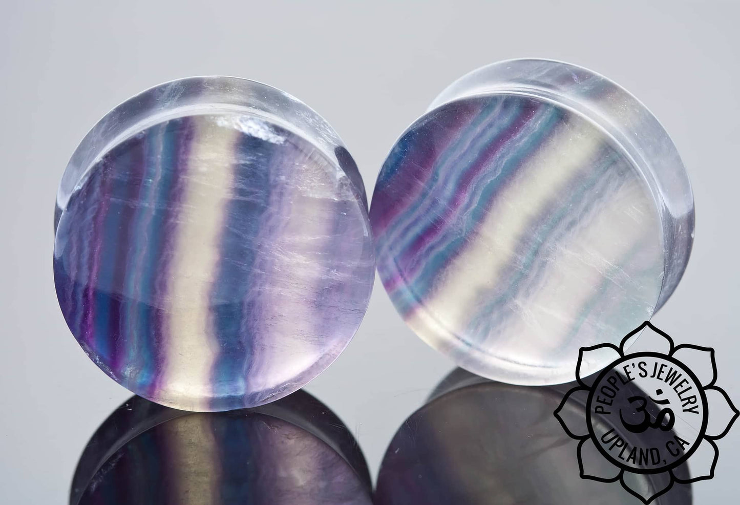 Fluorite Double Flare Plugs by Peoples Jewelry