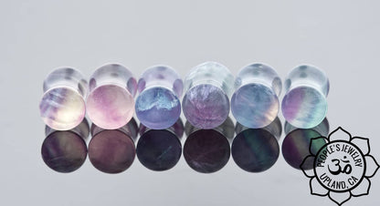 Fluorite Double Flare Plugs by Peoples Jewelry