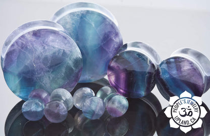 Fluorite Double Flare Plugs by Peoples Jewelry