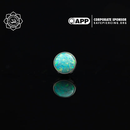 Threadless Opal Cabochon Ends by Peoples Jewelry (5mm)