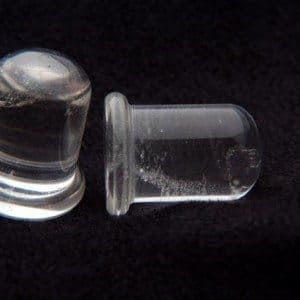 Rock Crystal Single Flare Plugs