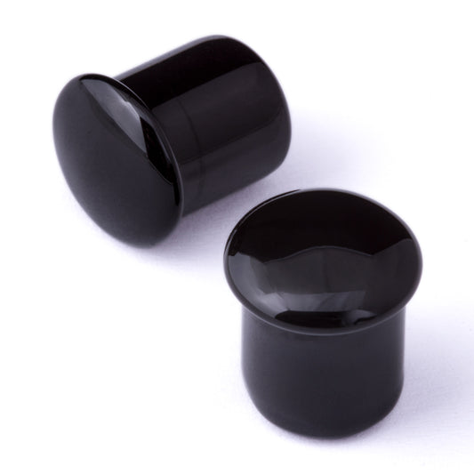 Gorilla Glass Simple Single Flare Plugs (Stretching Plugs) 0g +