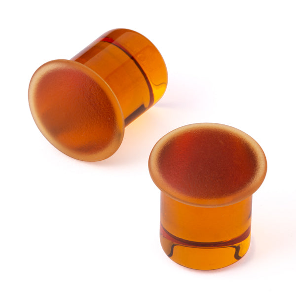 Gorilla Glass Matte Simple Plugs (Honey 1/2)