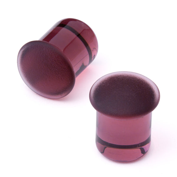 Gorilla Glass Matte Simple Plugs (Purple 1/2)