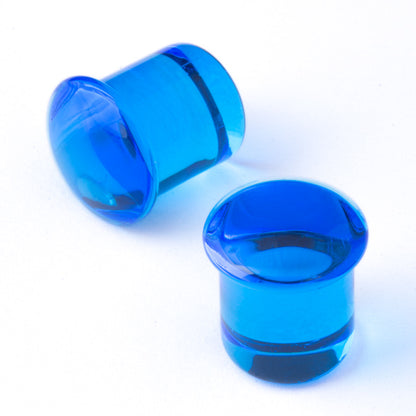 Gorilla Glass Simple Single Flare Plugs (Stretching Plugs) 0g +