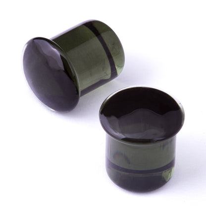 Gorilla Glass Simple Single Flare Plugs (Stretching Plugs) 0g +