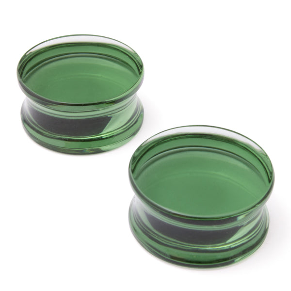 Gorilla Glass Forest Green Solid Plugs (2)